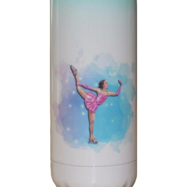 Flasche Eiskunstlauf weiß/mint